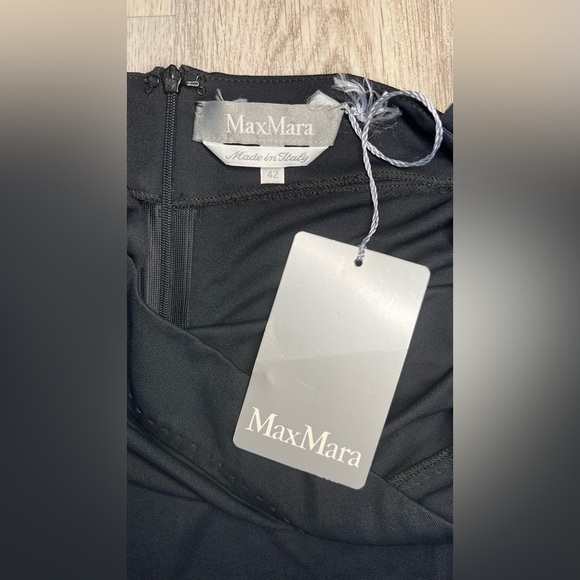 Max Mara Elegant Black Maxi Dress Size 42 NWT - Picture 9 of 13